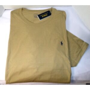 POLO RALPH LAUREN MEN'S S/S T-SHIRT~BEIGE~4XL TALL~NWT‎